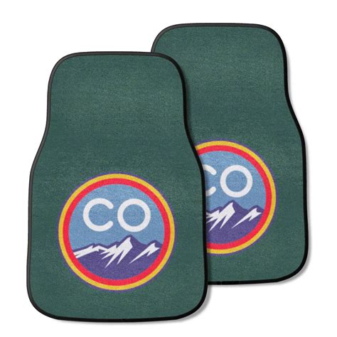 RAM 2500 Carpet Front Floor Mats with Colorado Rockies City Connect ...