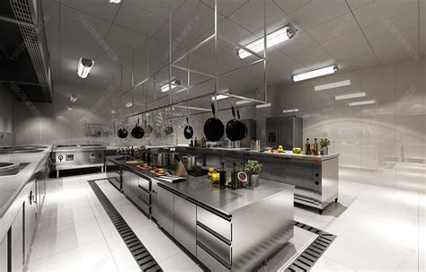 现代餐厅后厨设计 - 效果图交流区-建E室内设计网
