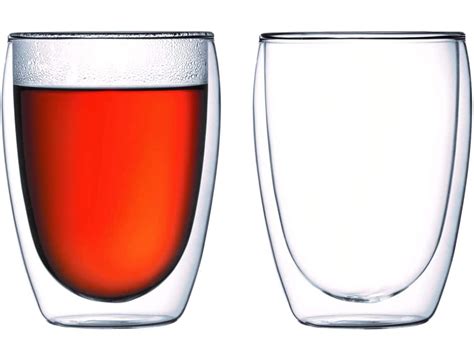 Buy P Plus Fire Glass, Double-Wall Insulate Glass, Clear, 350 ML Each ...