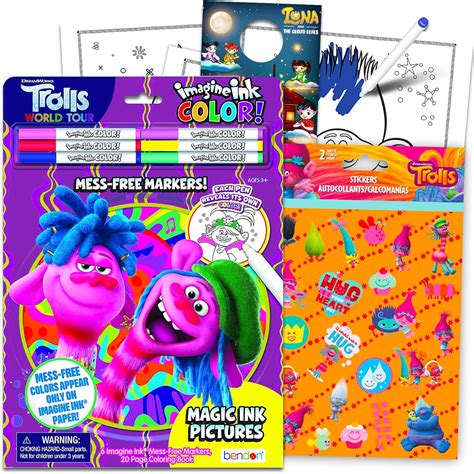 Dreamworks Trolls Coloring Activity Set with India | Ubuy