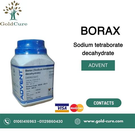 BORAX (Sodium Tetraborate Decahydrate ) ADVENT 500G – Gold-cure.com