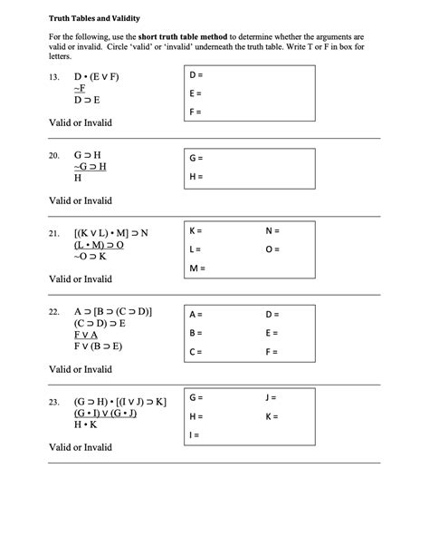 Image result for Short Truth Table Method