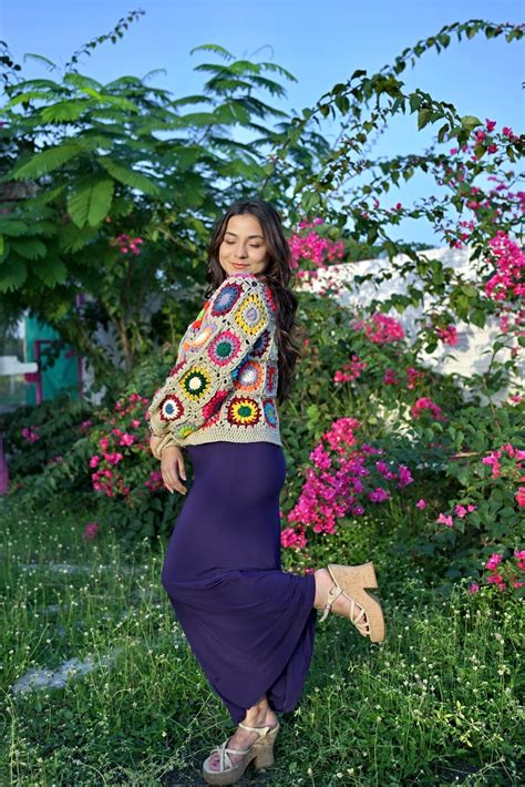 Buy Sand granny square cardigan in India at Best Price - Zop by Shiprocket