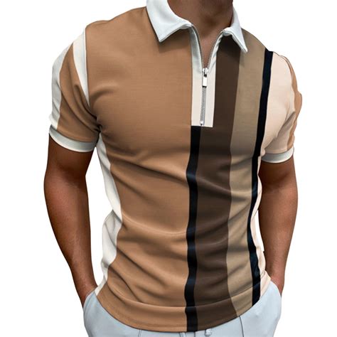 Short Sleeve Polo Shirts For Men Men's Polo Shirt with Pocket - Walmart.com