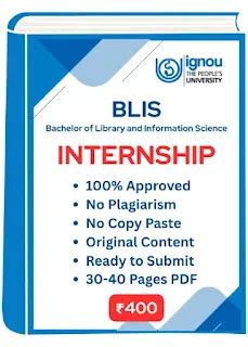 IGNOU BLIS BLI230 Internship