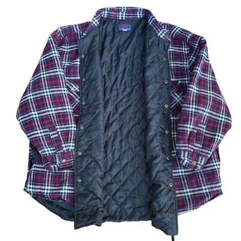 Quilted Flannel Shirt With Snaps Insulated Snap Flannel Shirt