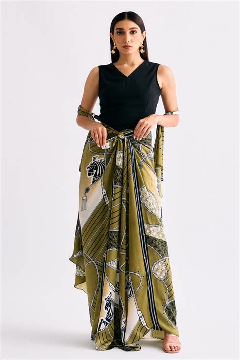 Shop Stylish Designer Sarong Online in India – Kamaali Pret