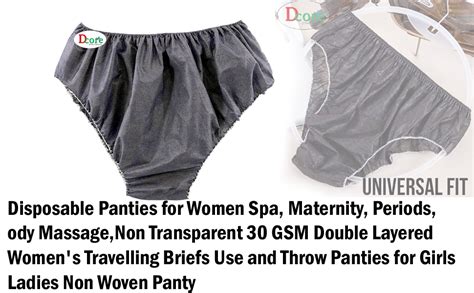 Buy Black Disposable Panties for Women Spa, Maternity, Periods, Body ...