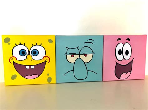 Canvas Painting Ideas Spongebob at Rosa Williams blog