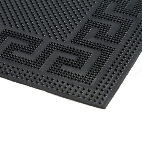 Greek Border Rubber Pin Mat Indoor Outdoor - Elegant Waterproof Mat ...