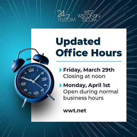 West Wisconsin Telcom on LinkedIn: 📢Attention: Updated Office Hours For ...