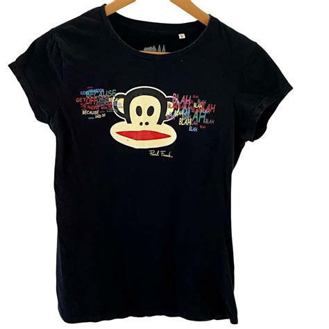 Paul Frank T/Shirt monkey face Size L Black (s)