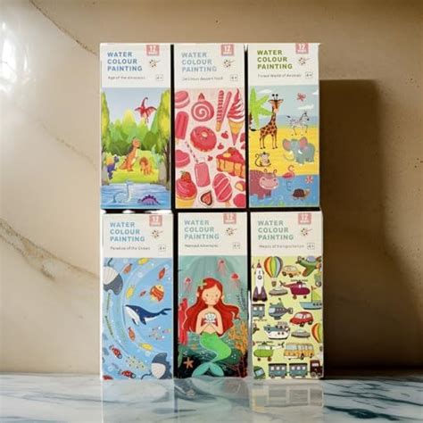 Painting Colouring Drawing Magic Activity Book Multicolor 6Pcs Birthday ...