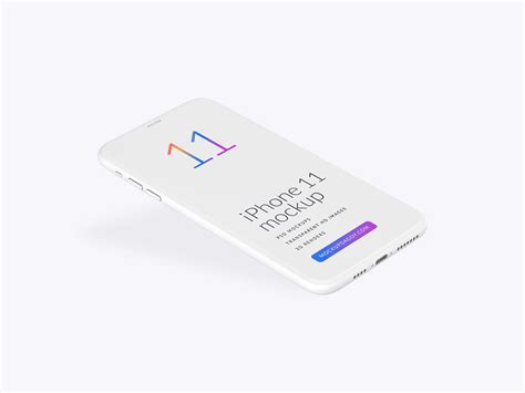 Horizontal Iphone 11 Mockup Psd