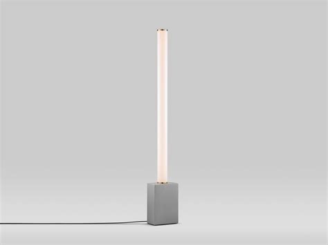 Grey concrete floor lamp | TA Cabinetry