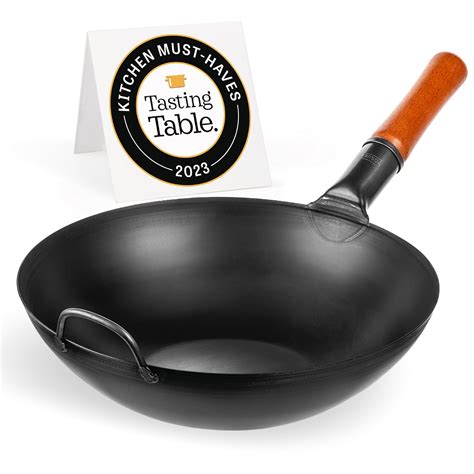 Buy YOSUKATA Carbon Steel Wok Pan – 13,5 “ Woks and Stir Fry Pans ...