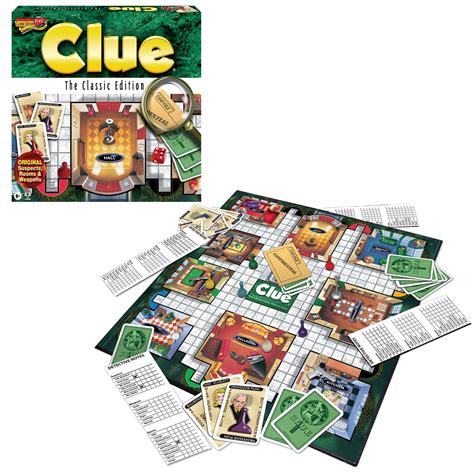 Amazon.com: Winning Moves Games Clue Classic with 1949 Card Artwork ...