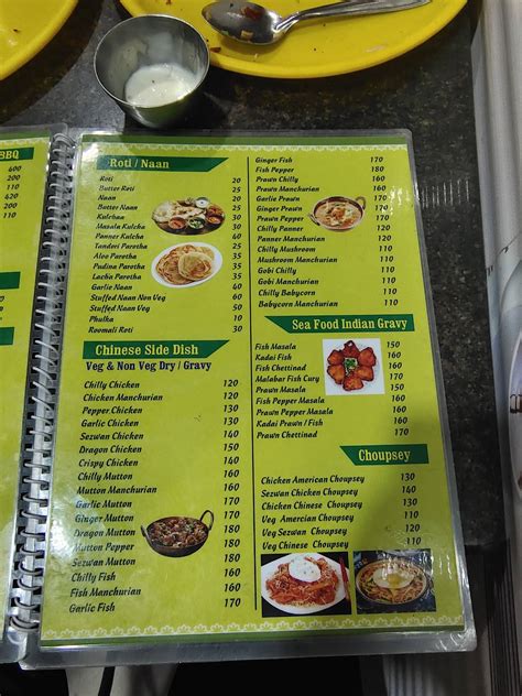 Menu at Classic Restaurant, Kattankulathur