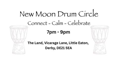 🪘 NEW MOON DRUM CIRCLE 🪘 , DE21 5EA, Derby, 23 May 2025 | AllEvents