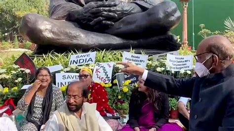 Suspension of 12 MPs from Rajya Sabha: Opposition members to join sit ...
