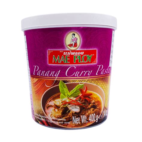 Thai Panang Curry Paste (400g tub) by Mae Ploy – Thai Food Online ...