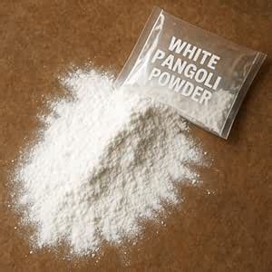 Pure White 100% Natural Rangoli Powder, Traditional Indian Art Powder ...