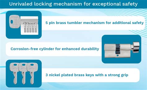 Godrej Cylinder | Eco Pin Cylinder | 1CK 60mm | Satin Steel Finish ...