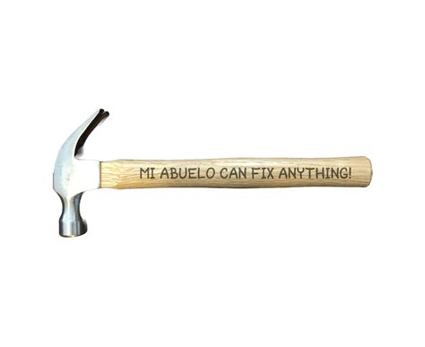 PrecisionNC Spanish Grandpa Gifts Mi Abuelo can fix anything Engraved ...