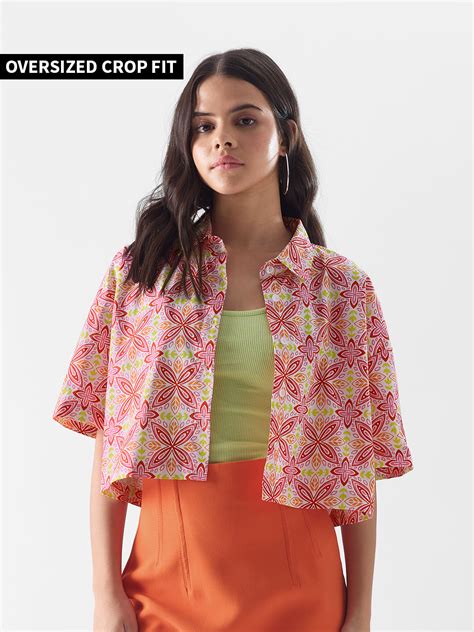 Buy TSS Originals: Rosebloom Women Cropped Shirts Online.