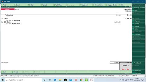 टैली में Contra Voucher Entry कैसे करे ? | Bank Entry in Tally Hindi Notes
