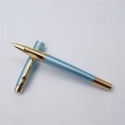 Dikawen 8015 Matt Sky Blue Color Body Gold Clip And Trim Fine Nib ...