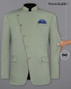 french crown Solid Bandhgala Wedding Men Blazer - Buy french crown ...