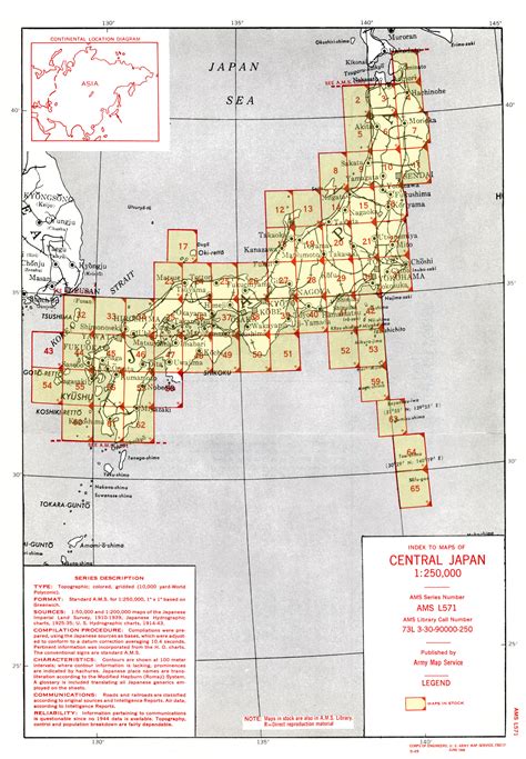 Map Of Central Japan