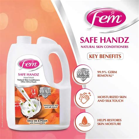 Dabur Fem Safe Handz Olive Oil & Peach Hand Wash