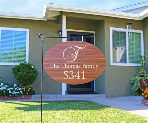 Etchey 3-Line Address Plaque Frame | Wayfair