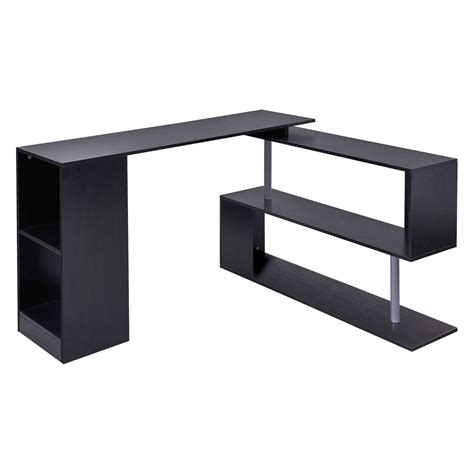 HomCom 55 360° Rotating Corner Computer Desk Modern | Ubuy India
