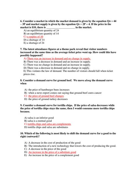 SOLUTION: Ut austin eco 304k intro to micro chapter 3 the market at ...