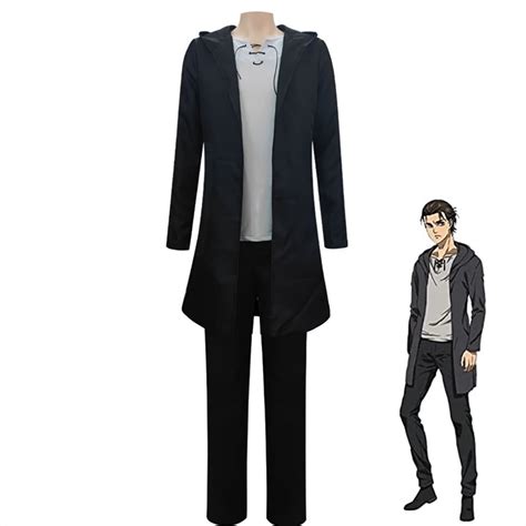 Buy Eren Yeager Cosplay Costume Attack Titan Costume for Men Halloween ...