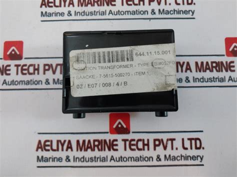 Danfoss Ebi Ignition Transformer, 230V, 60Va, 15Kv – Aeliya Marine