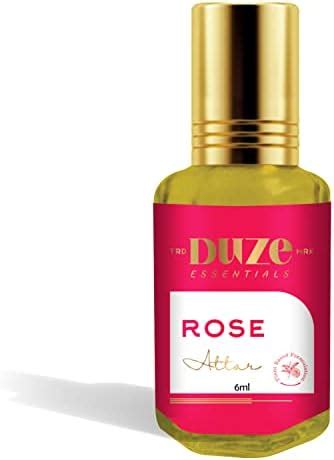 DUZE Rose Natural Attar For Men And Women Alcohol Free & Long Lasting ...
