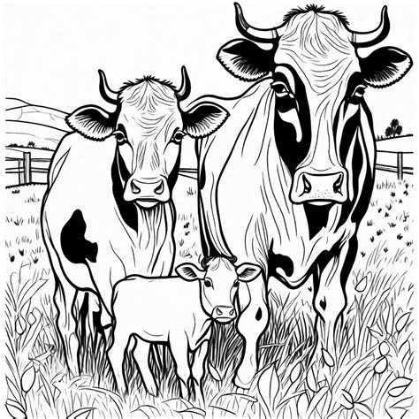 Cow Coloring Pages 19 TOP Pages Cow Coloring Cow Coloring Sheets - Etsy