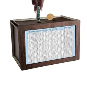 Wooden Money/Piggy Bank, Money Box,Wooden Coin Piggy Bank, Money Saver ...