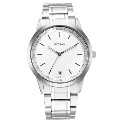 Buy Online Titan Men's Timeless Style Watch: Refined White Dial and ...