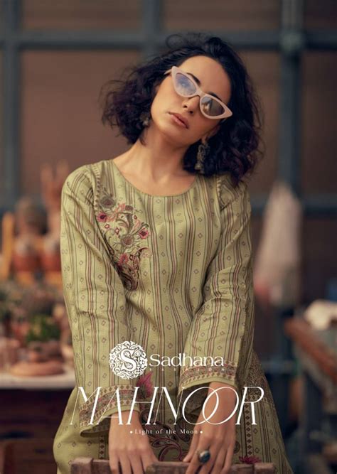 Sadhana Mahnoor Jam Cotton Digital Printed Dress Material