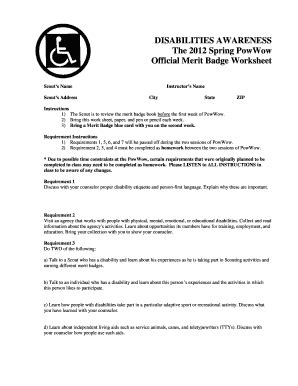 Fillable Online ce byu DISABILITIES AWARENESS The 2012 Spring PowWow ...