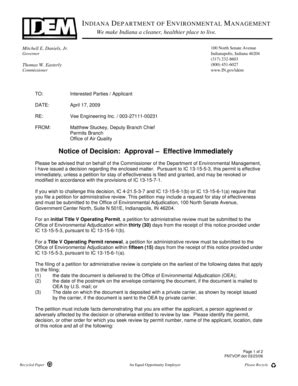 Fillable Online permits air idem in Vee Engineering Inc - permits air ...