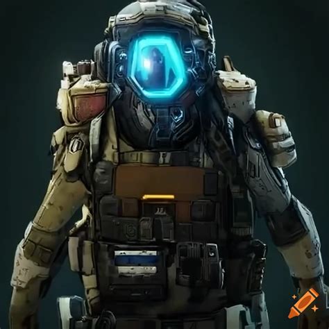 Image of a titanfall 2 pilot on Craiyon