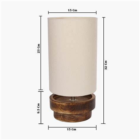 Buy HOMESAKE Contemporary Decor Brown Wooden Table Lamp With Shade from ...