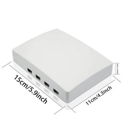 Buy PNGKNYOCN FTTH Fiber Distribution Box 4 Ports Fiber Optic Terminal ...