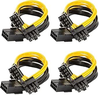 8 Pin Female PCIe to Dual PCIe 8 Pin (6+2) Male Power Adapter, Y ...
